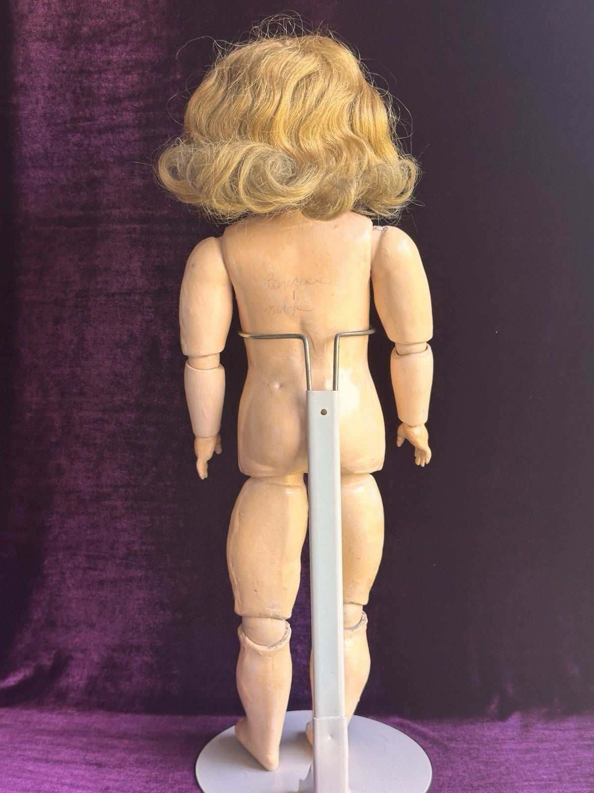 Antique German Armand Marseille 23” Princess Doll Bisque Head Composition Body