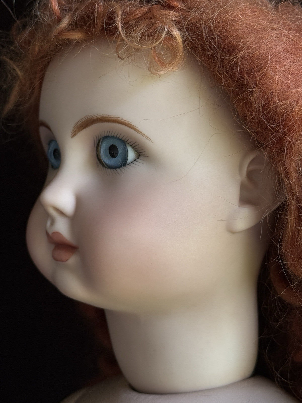 Porcelain Comp 23” Reproduction of Antique French Steiner Figure A Bebe Doll