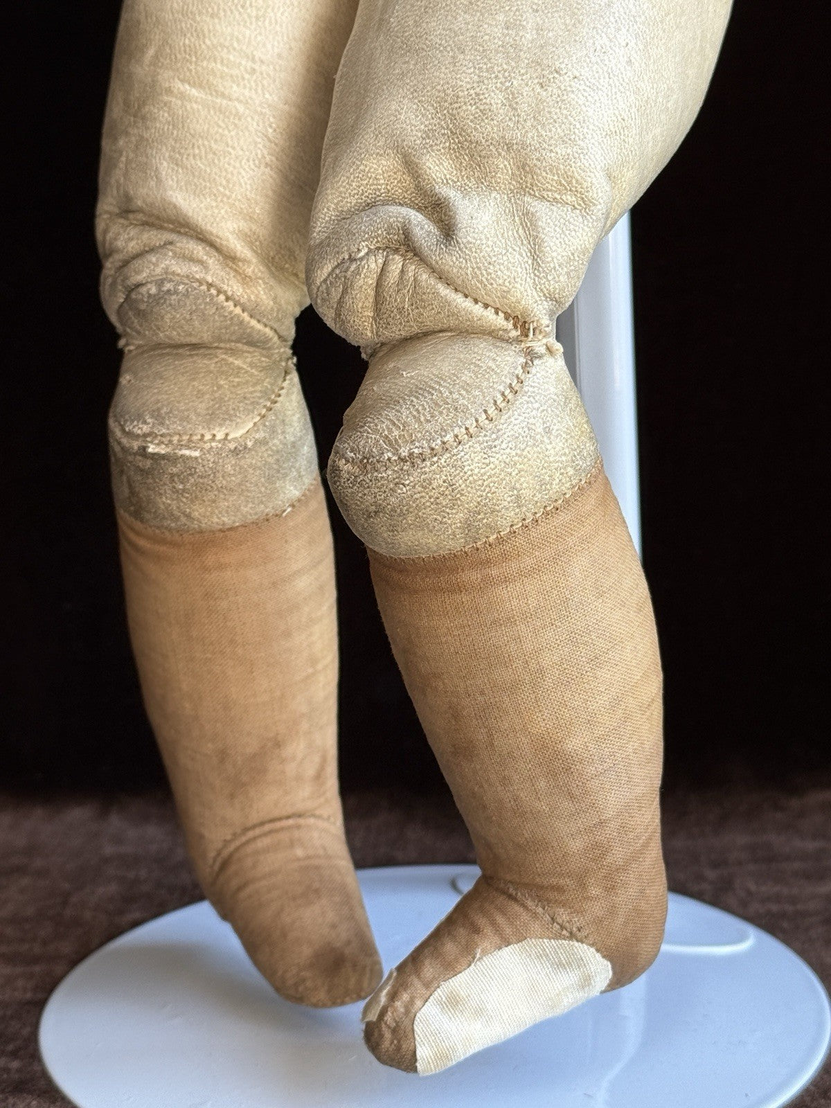 Rare Antique German 18” Early Kestner Square Teeth Bisque Shoulder Head Doll
