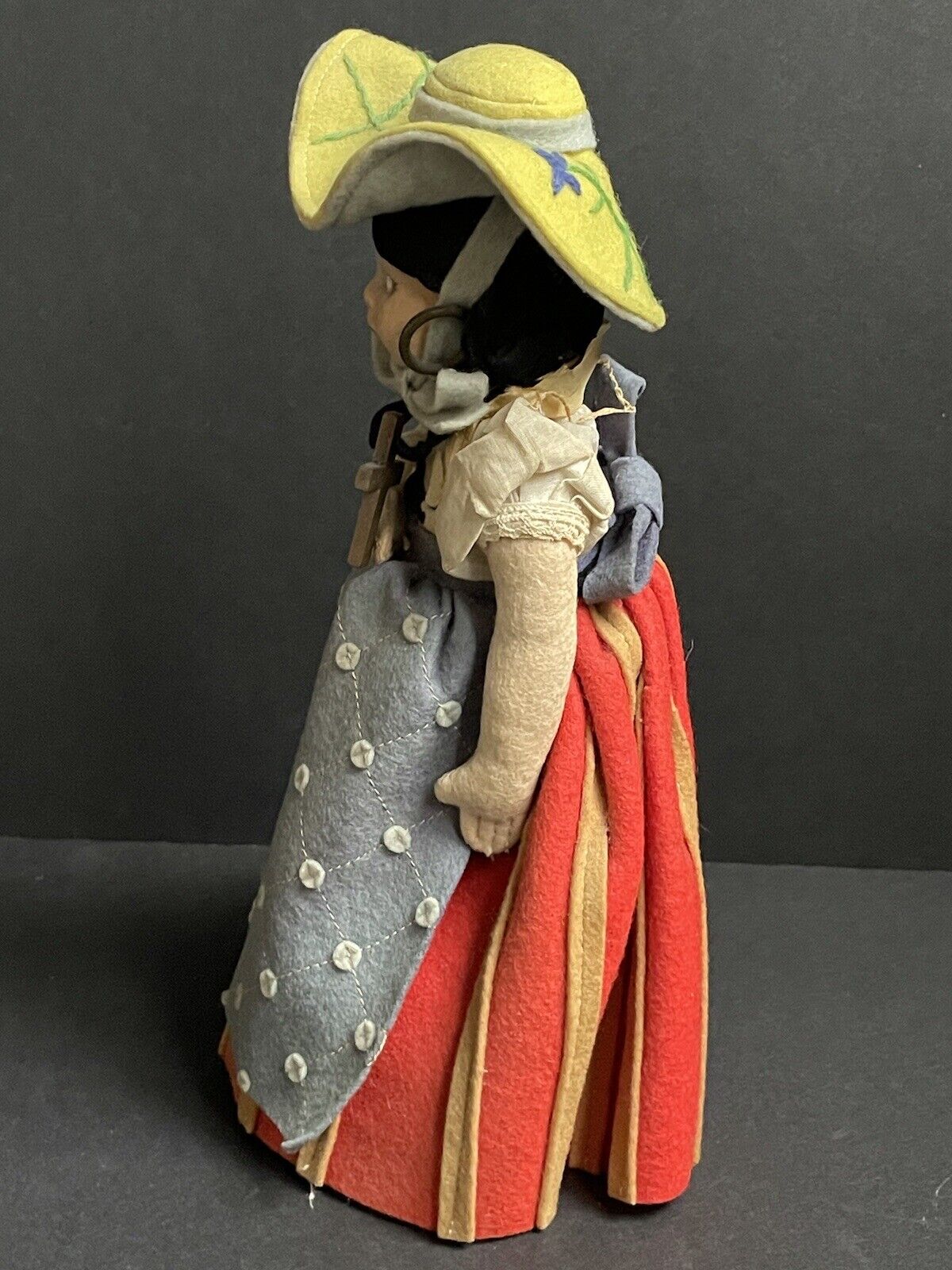 Vintage Italian Lenci Mascotte Regional Costume Cloth/Felt Doll