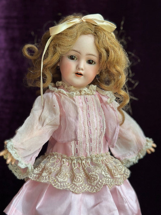 Antique German 14” Simon Halbig 1249 SANTA Bisque Head Doll