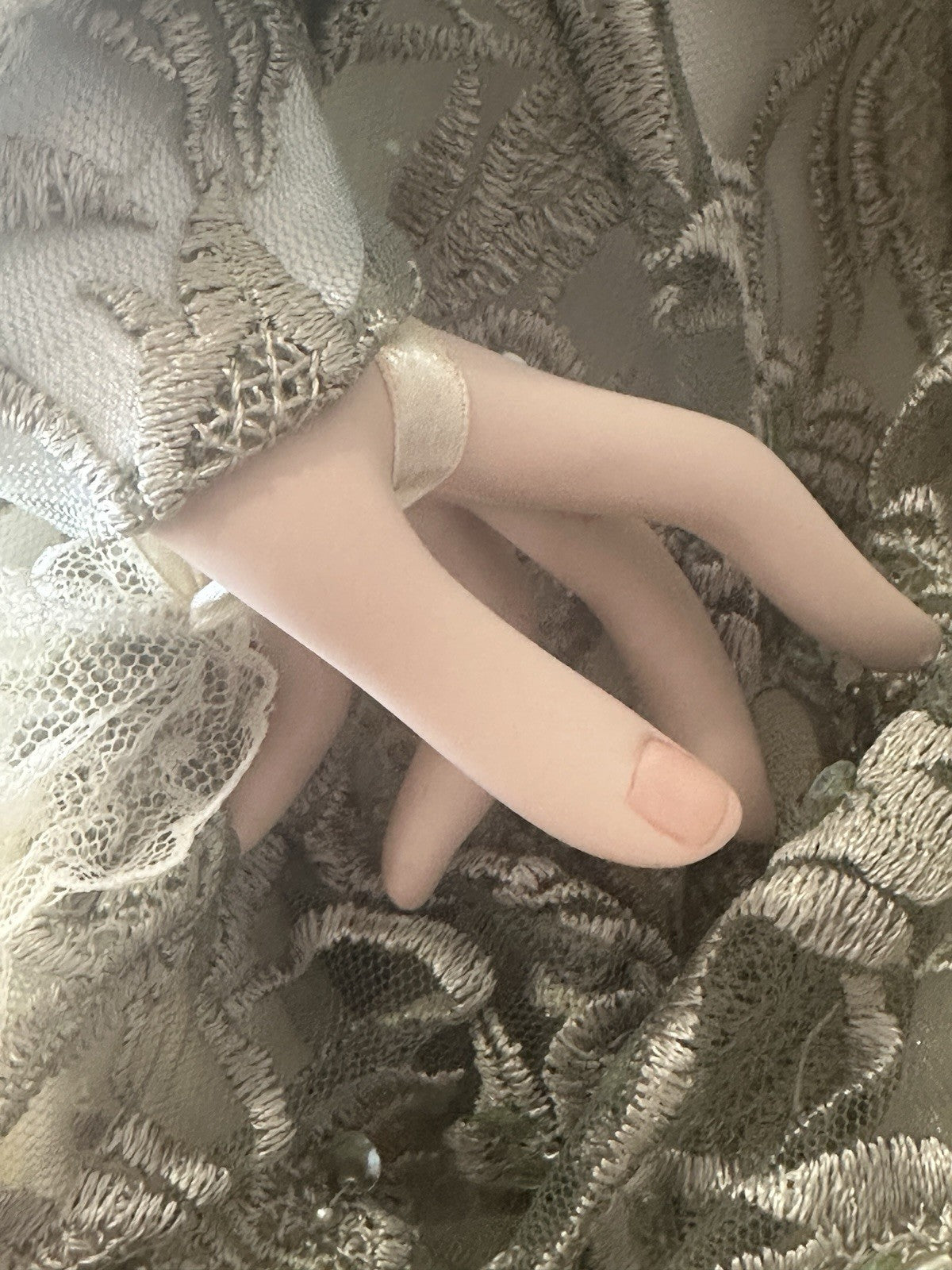 Collectible Large 42” Porcelain Doll “Sage ” by Rustie LE 2000 COA/Stand/Tag