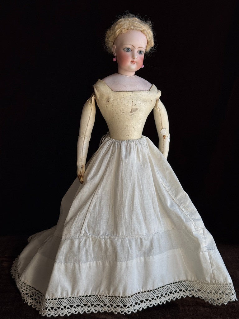 Antique French 16” Jumeau/Gaultier Bisque Head Fashion Poupee Bebe Doll