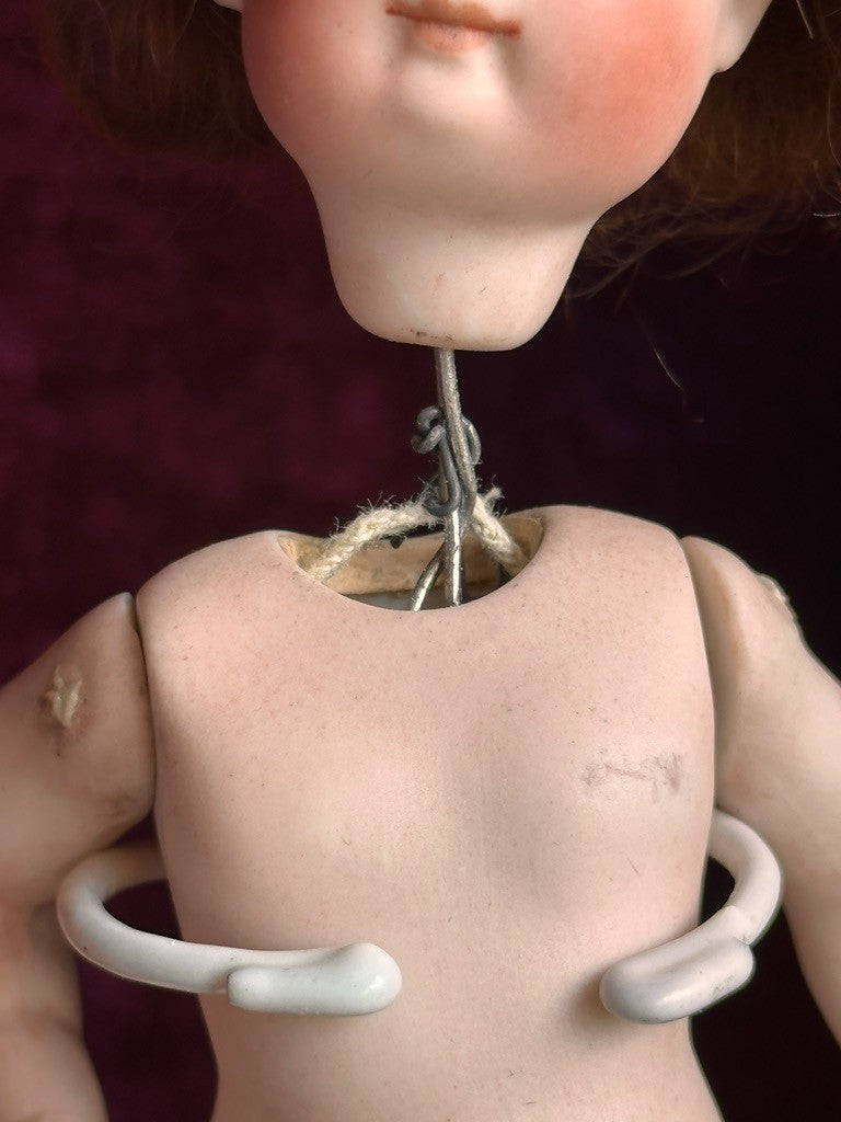 Rare Antique German Kestner 6" Barefoot All-Bisque Miniature Close Mouth Doll
