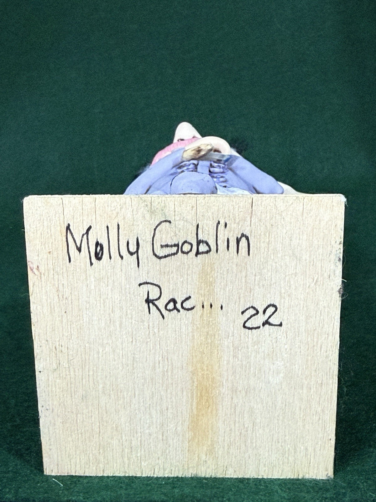 OOAK Artist 10” Mixed Media Clay Doll “Molly Goblin” by RosannasArtClay