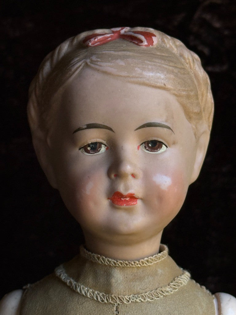 Rare Antique German 12.75” Wagner & Zetzsche Inge Composition Art Character Doll