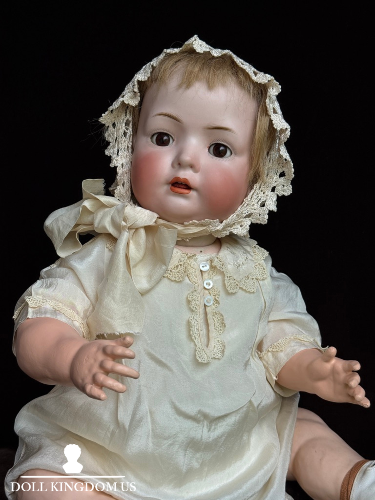 Lifesize Antique German 25” Bahr & Proschild 678 Bisque Head Baby Doll