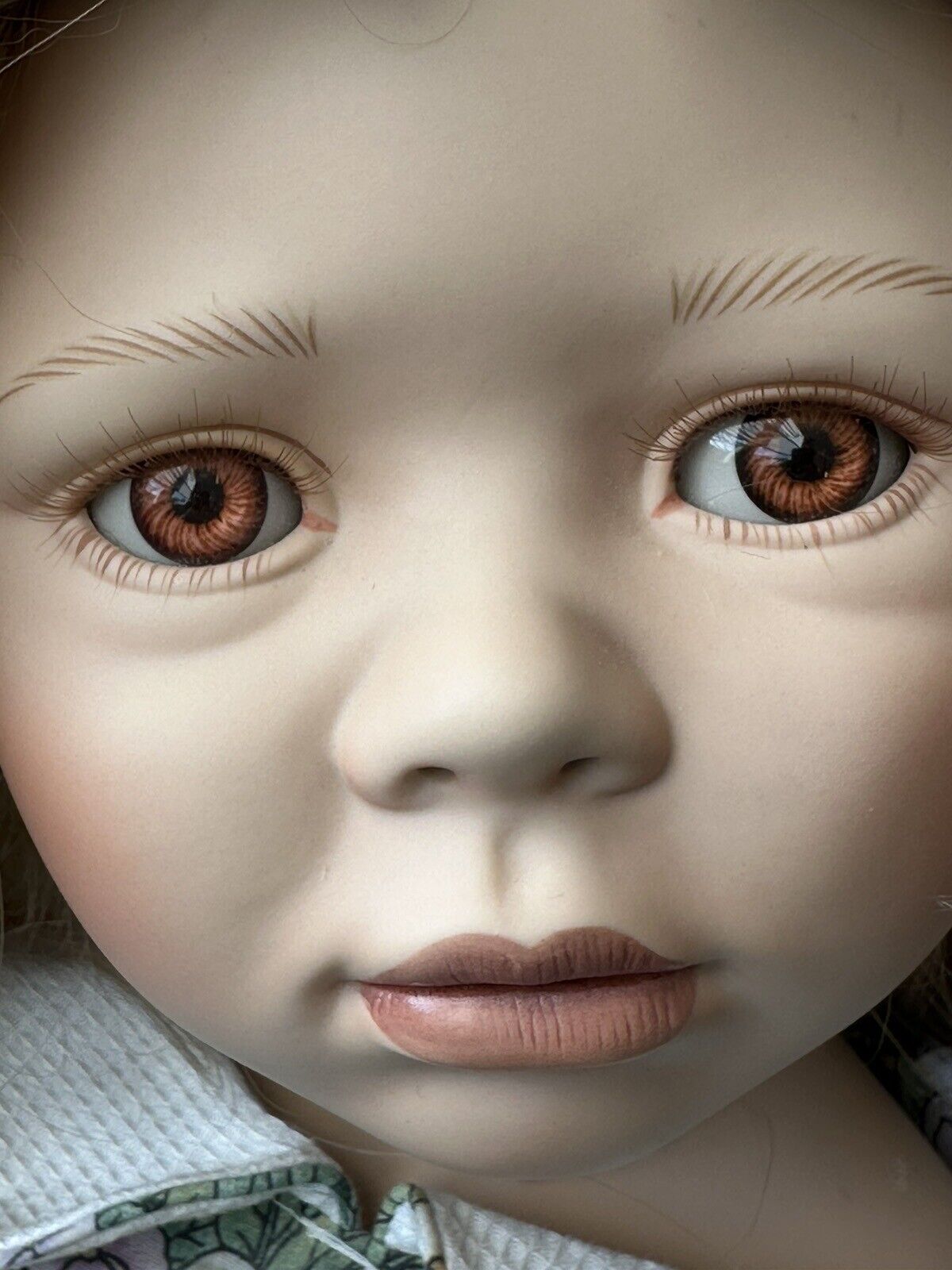 Lifelike 28” Collectible Porcelain Doll “Emma” by Christine Orange LE 750