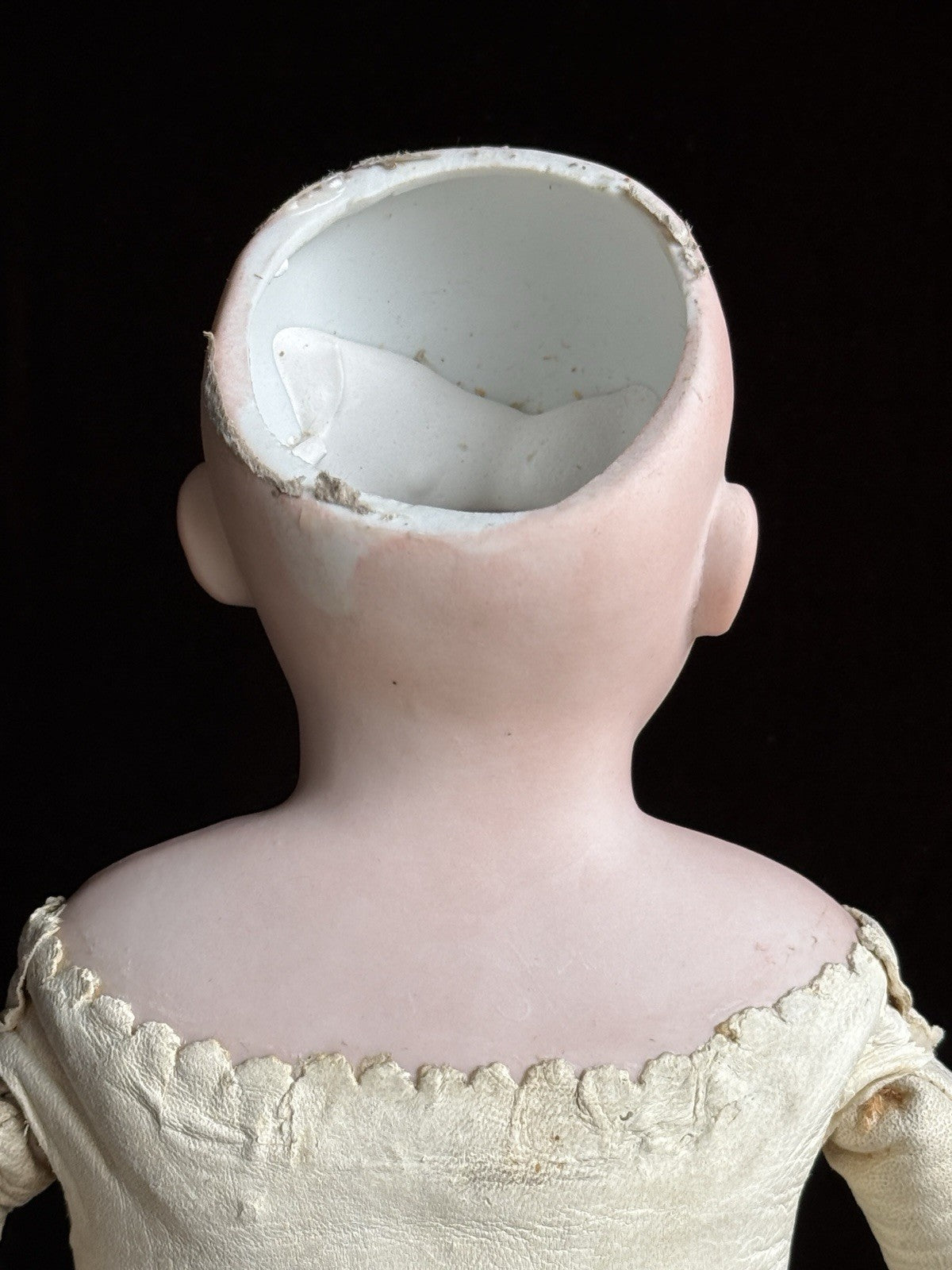 Antique German 19” Heubach Koppelsdorf (?) Bisque Shoulder Head Doll