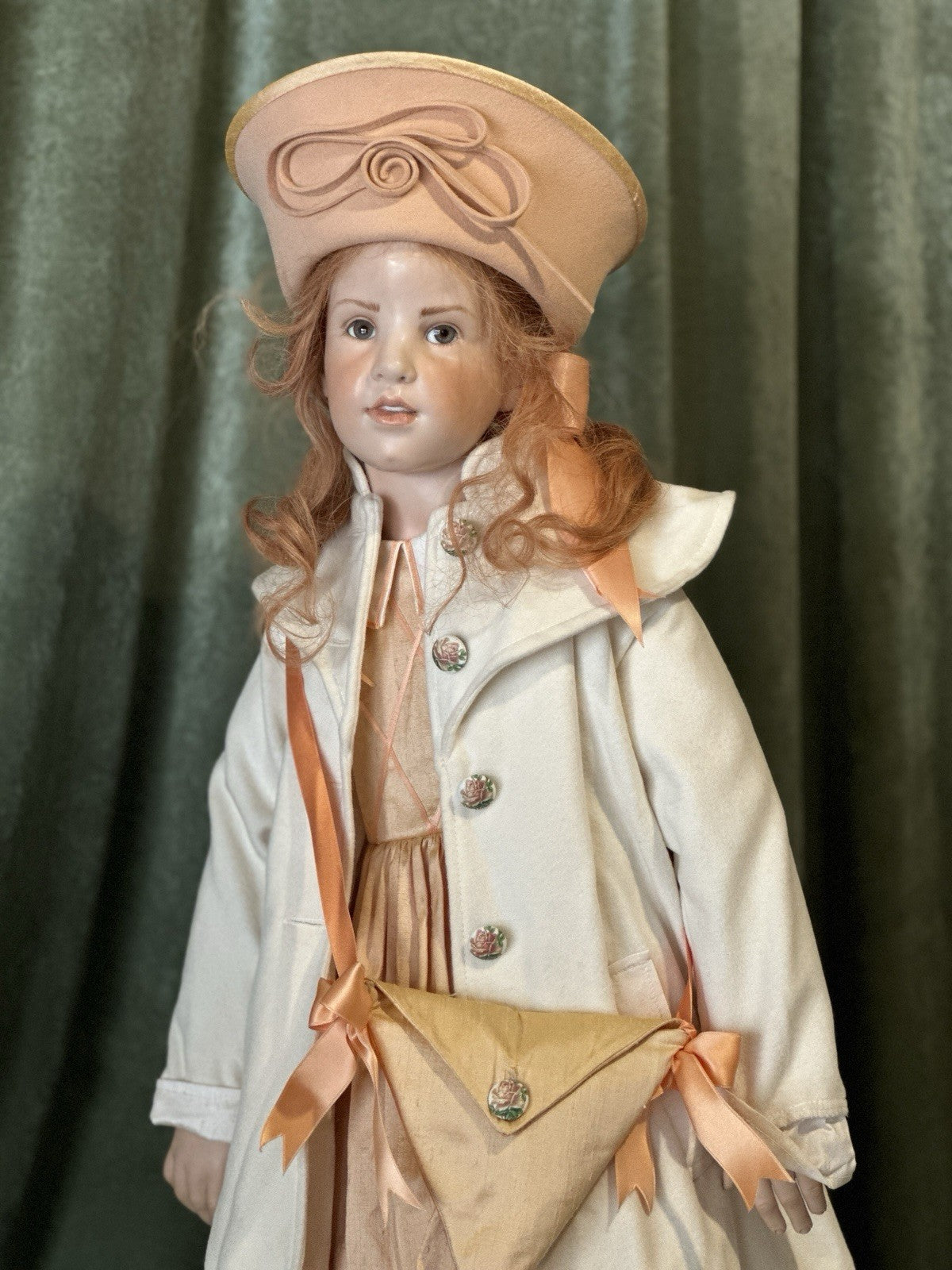 Artist Hildegard Gunzel Wax Over Porcelain 34” Doll “Sabrina” LE 25 Box