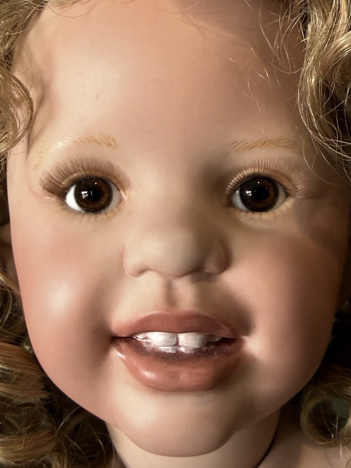 Artist Reproduction Of Porcelain 28” Doll “Becky Thatcher” by Donna Rubert Mold