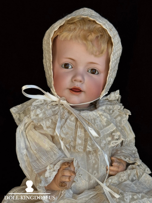 Antique German 16” Hilda Kestner 245 Bisque Head Baby Doll