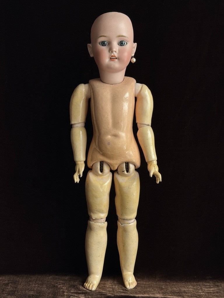 Antique German 22.5” Simon Halbig Baby Blanche Bisque Head Doll