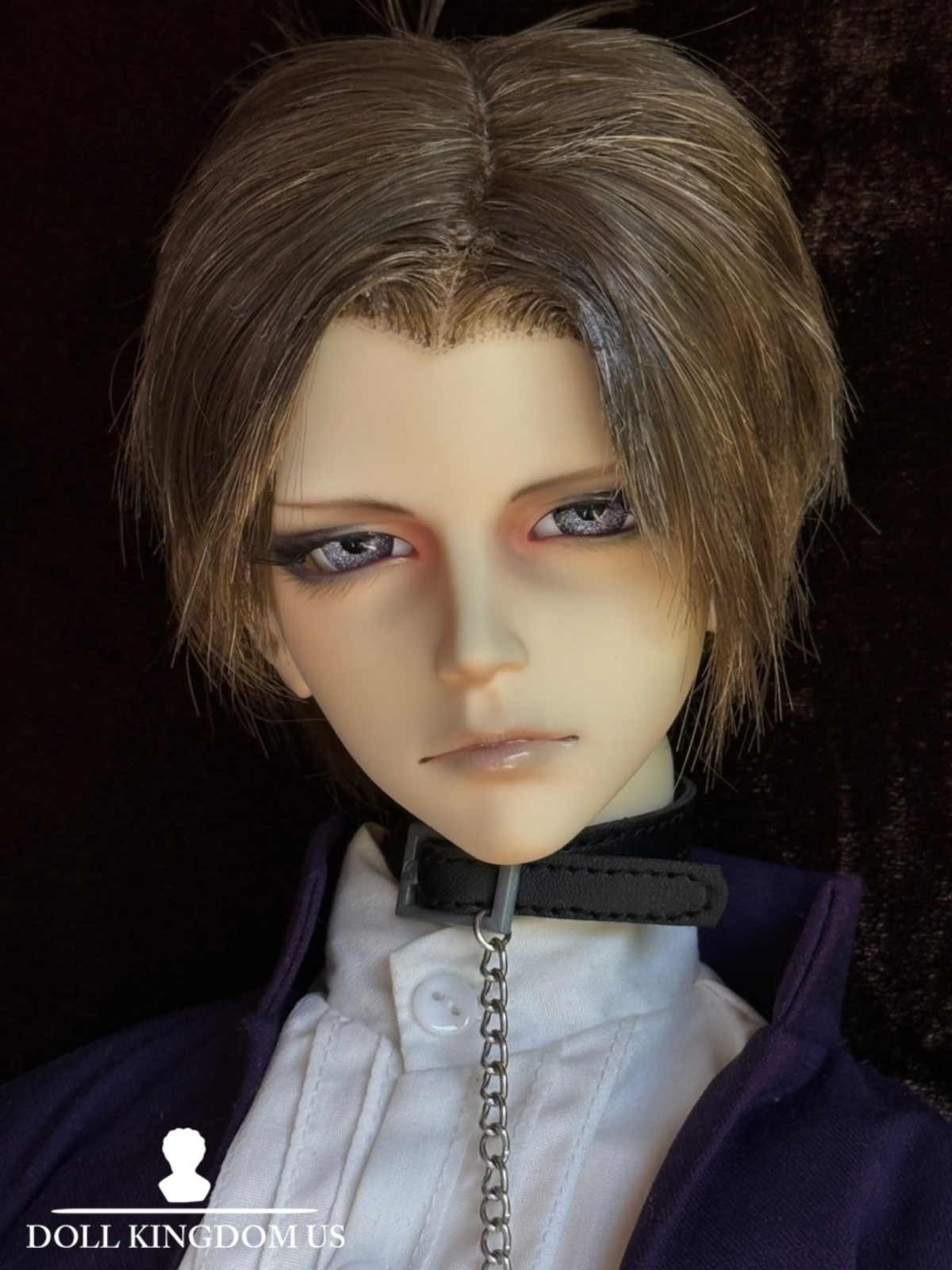 Unidentified Signed Super Dollfie 29" BJD Male Doll Full Set Face-up Dressed