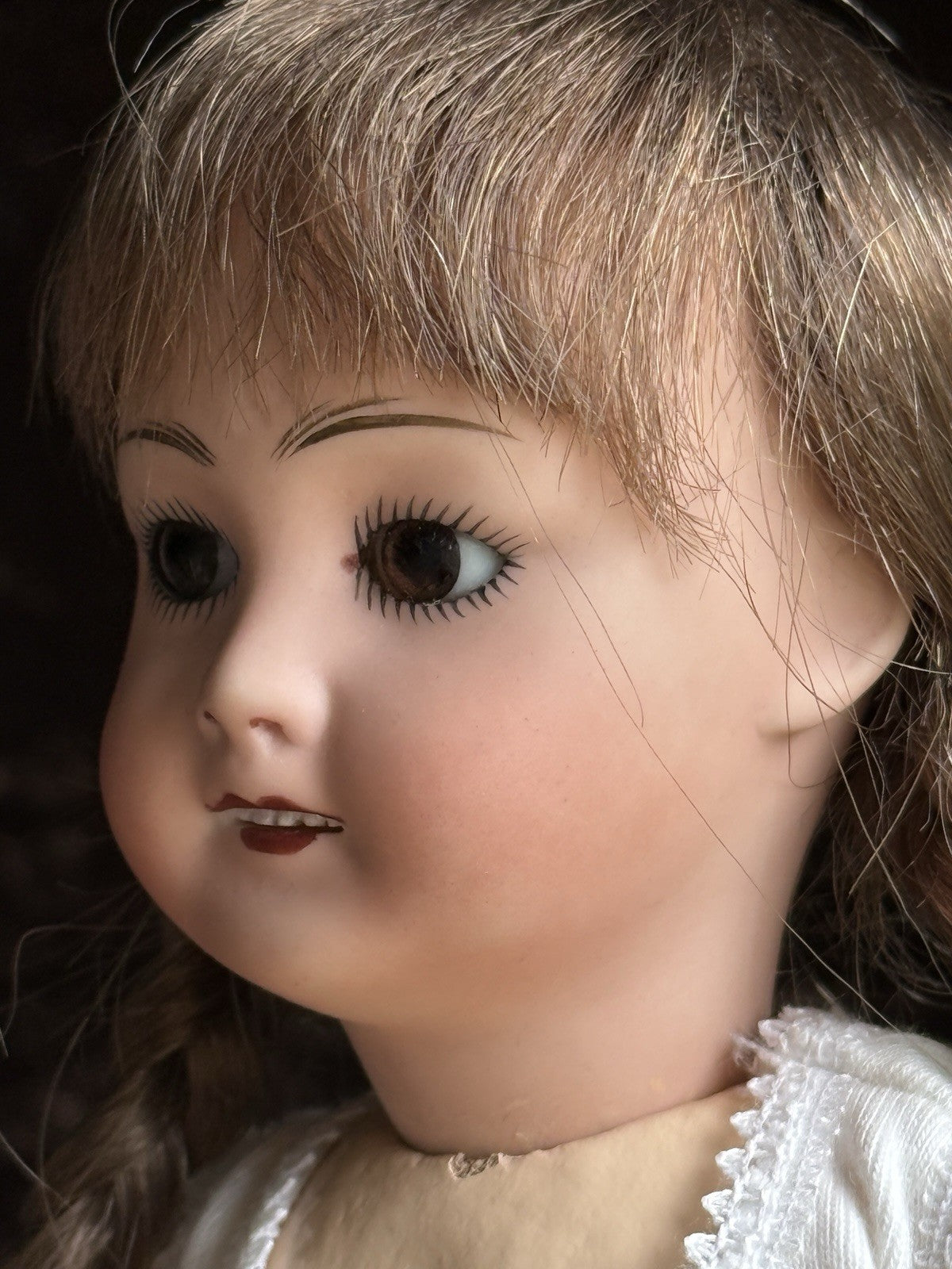 Collectible 12" Porcelain Composition Reproduction of Bleuette Unis 301 Doll