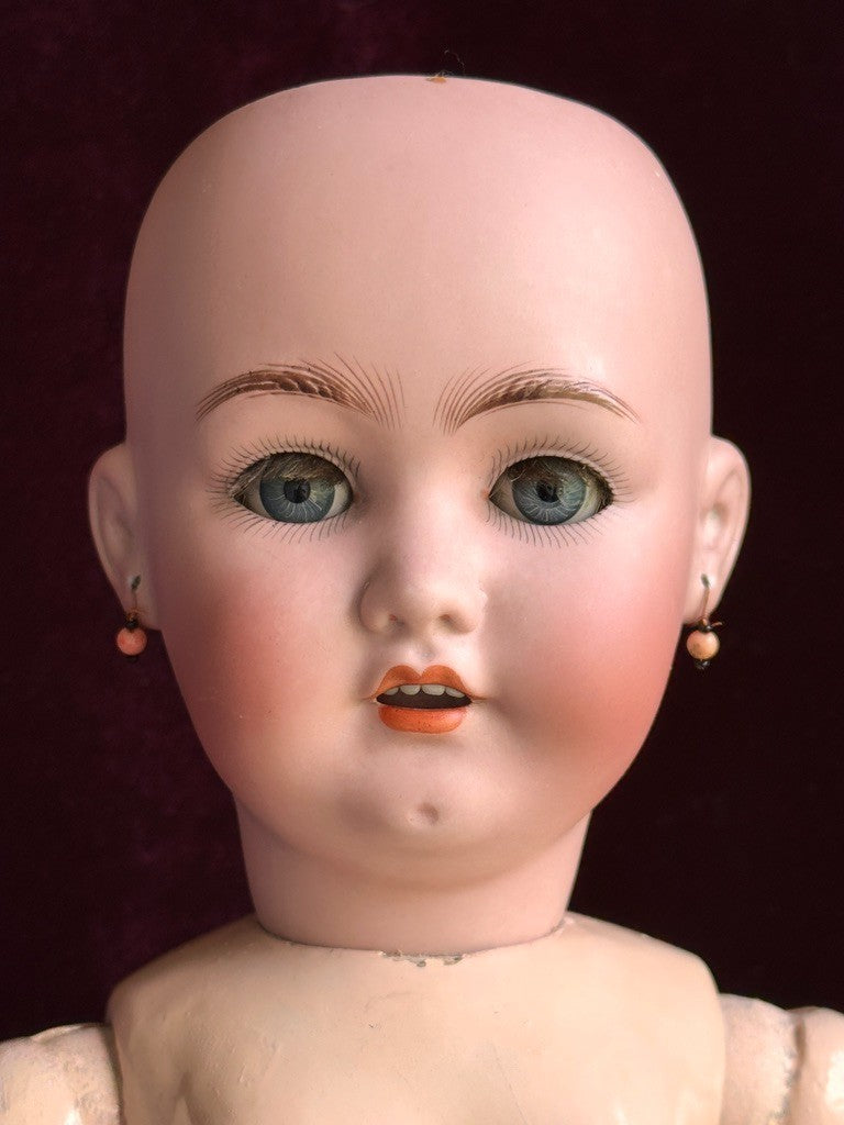 Rare Antique German  21" Franz Schmidt 53 Bisque Head Doll
