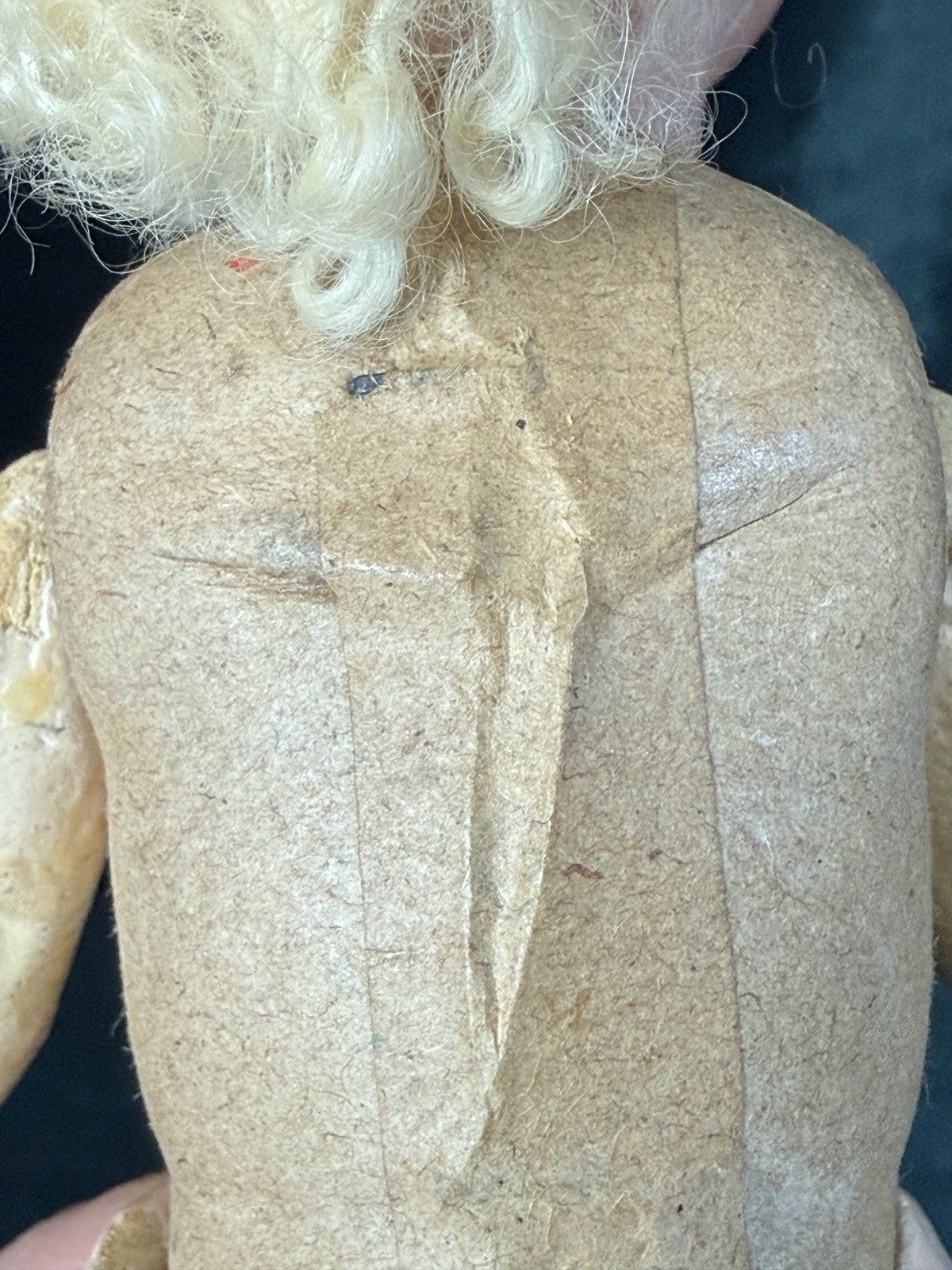 Antique German Hermann Steiner Googly Eyes 7” Doll Bisque Head