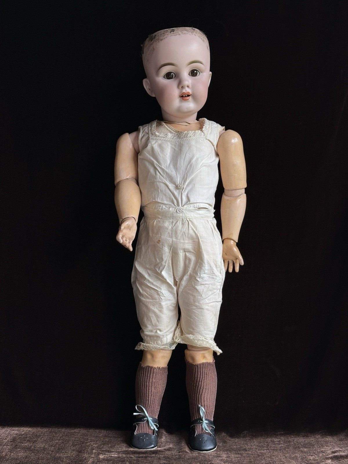 Rare Antique German 27.5” Kestner 156 Bisque Head Doll