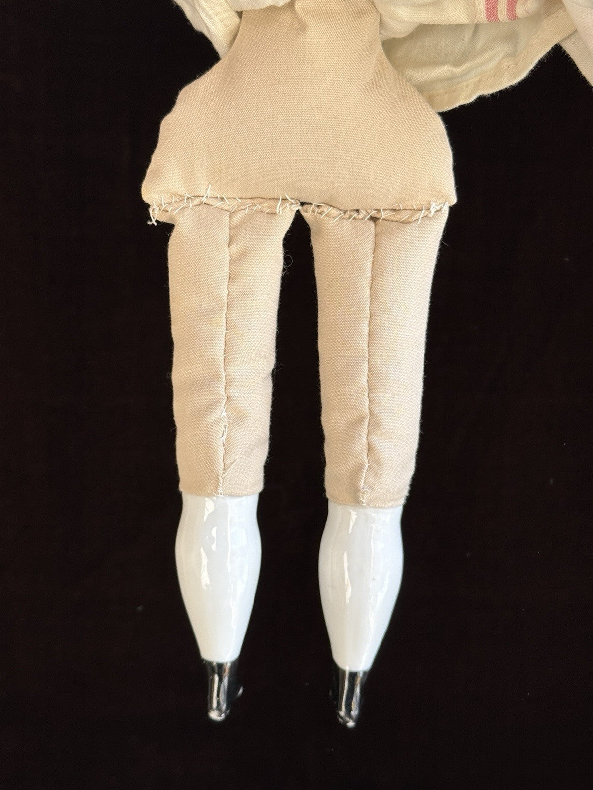 Antique German 13” Flat Top Highbrow China Shoulder Head Doll