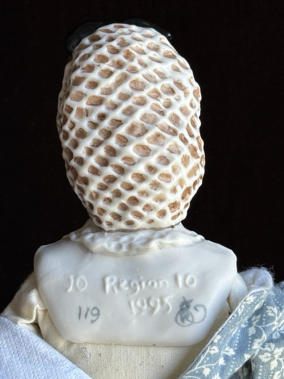 Collectible 12.5" Kathy Redmond Porcelain Cloth “Little Women” Jo Character Doll