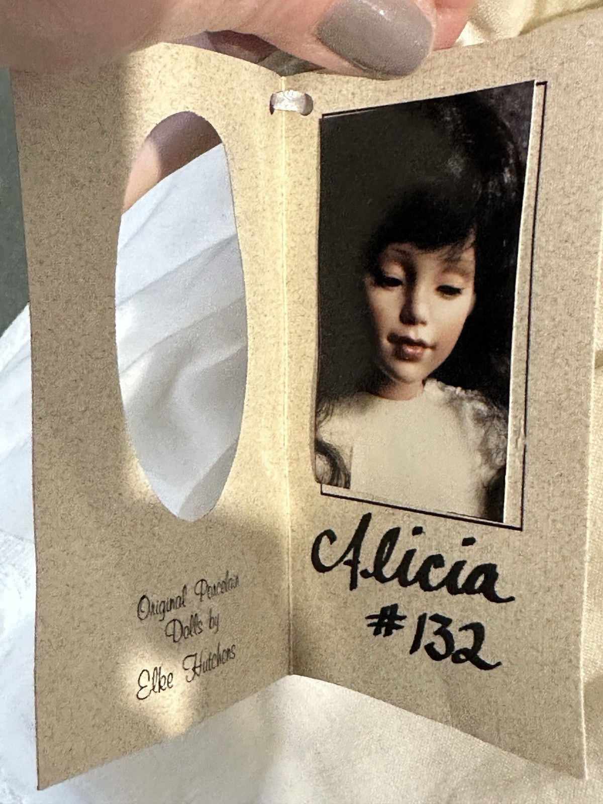 Collectable Elke’s Original Porcelain 25” Doll “Alicia” Box/COA/Book LE 132/250