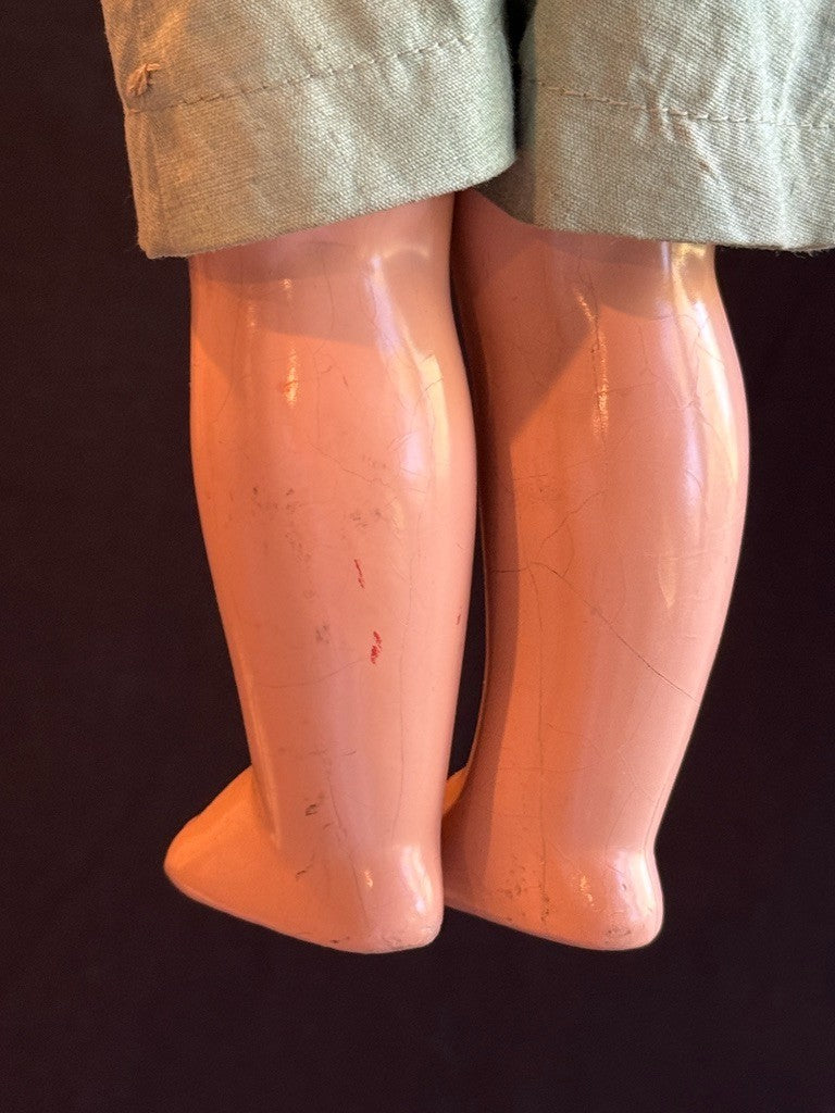 Early Vintage American Effanbee 14.5” Composition Skippy Character Boy Doll