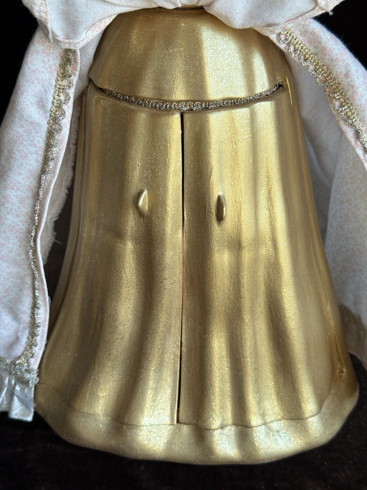 Porcelain Compo Reproduction of Antique French Doll with Surprise Skirt