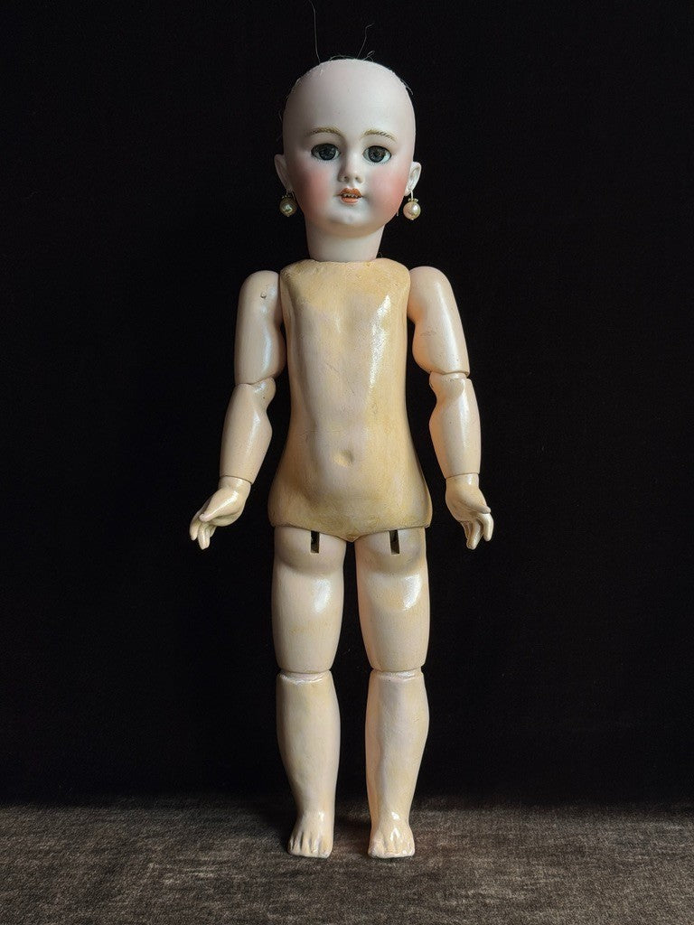 Antique German French 18” Tete Jumeau Simon Halbig Dep Bisque Head Doll