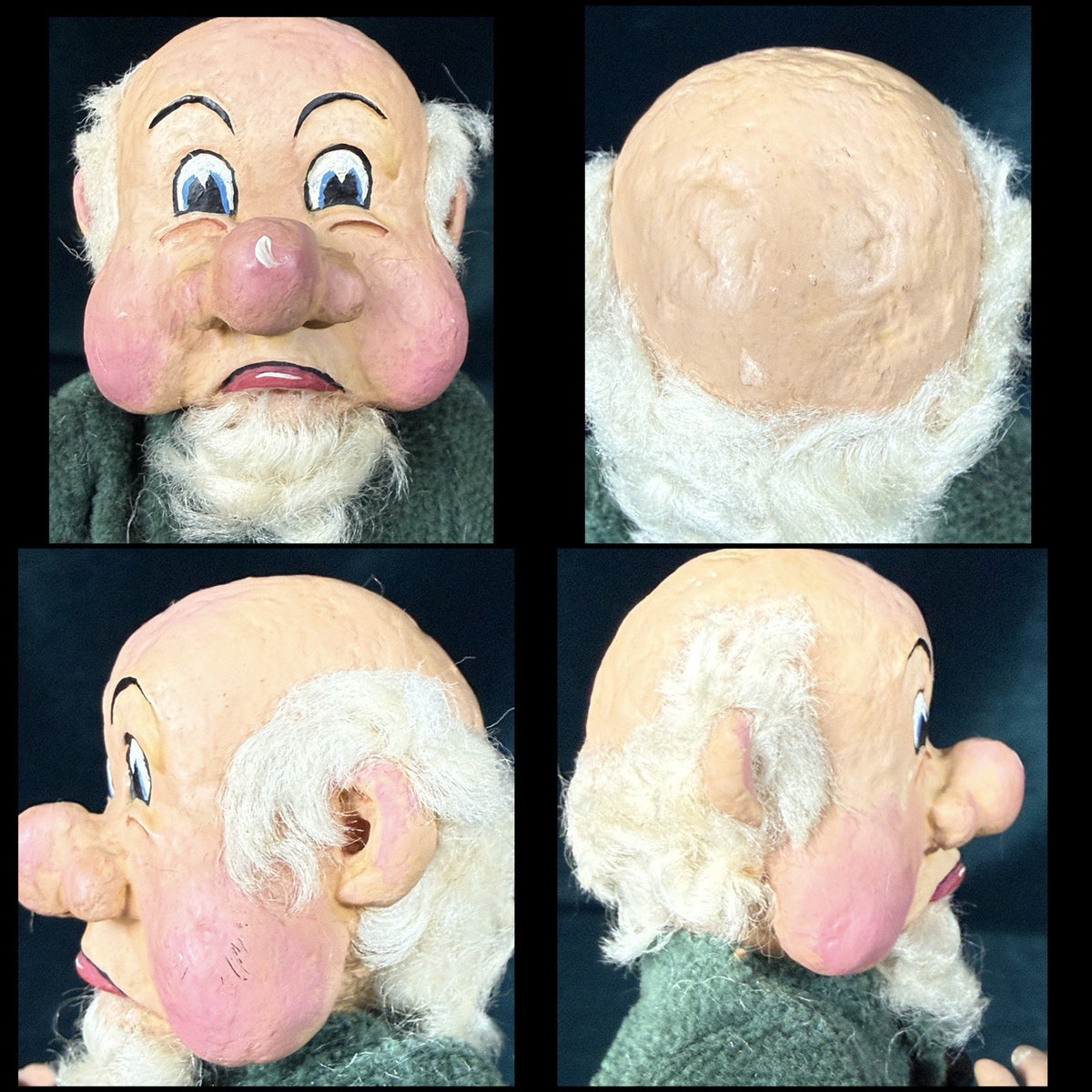 ODACA Artist Betsy Baker Original Signed Lot Of 4 Paper-Mâché Gnome 7” Dolls