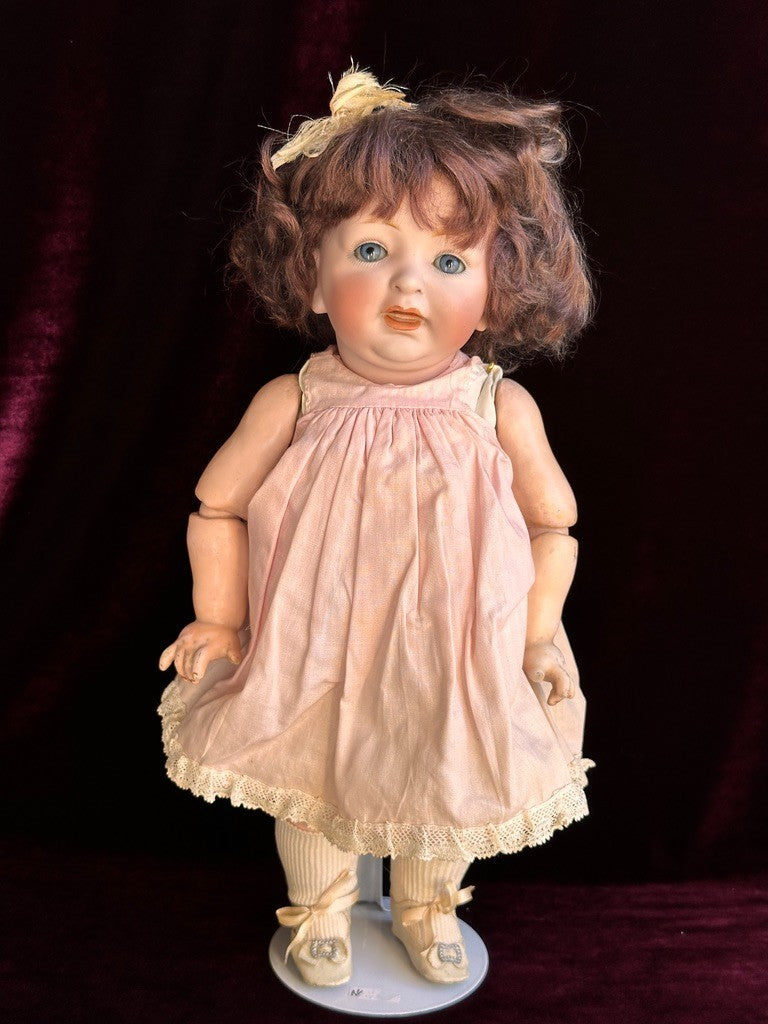 Antique German 14.5” JDK Kestner 211 Bisque Head Doll Toddler Composition Body