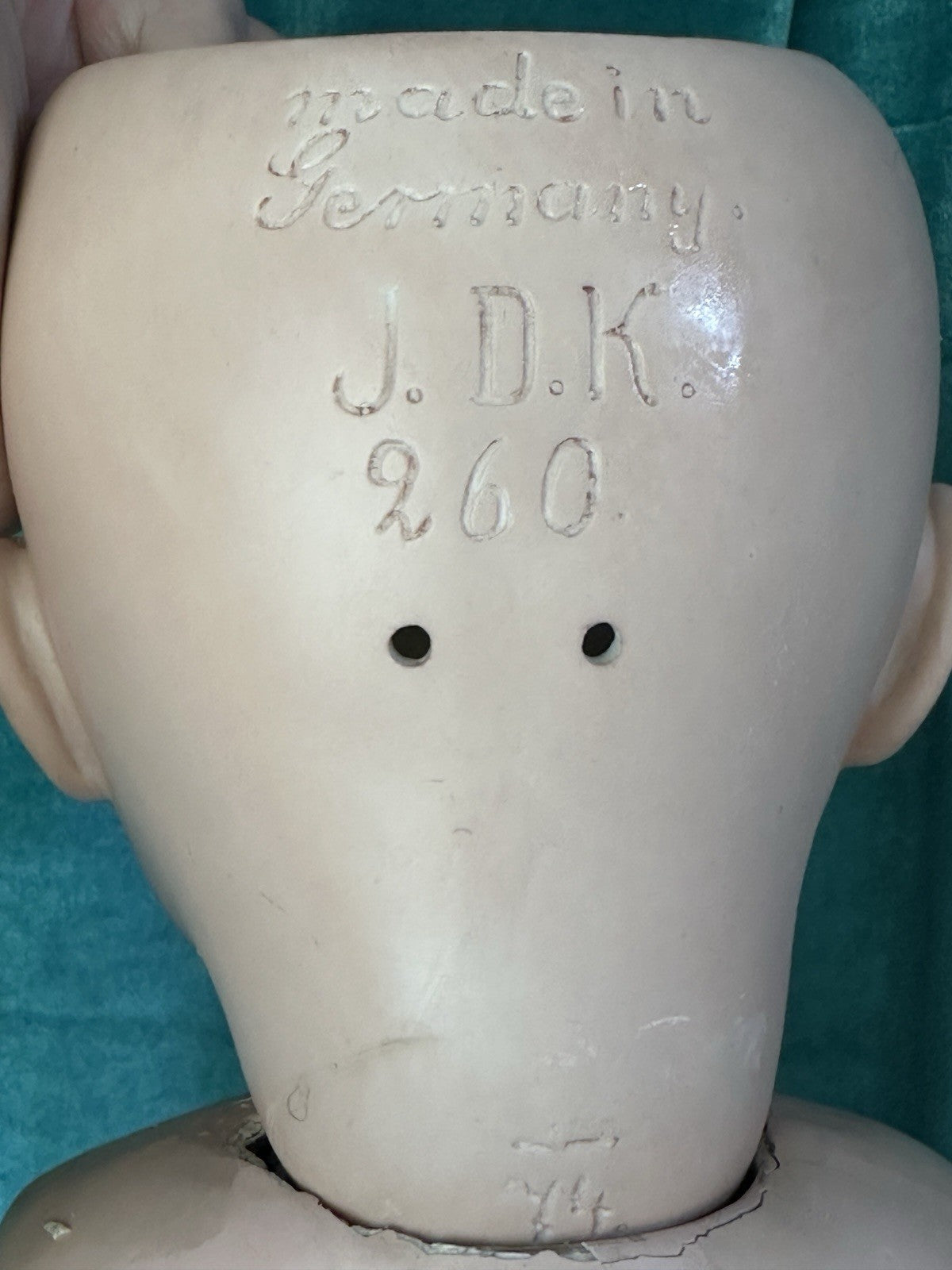 Antique German 28” JDK Kestner 260 74 Bisque Toddler Head Doll Composition Body