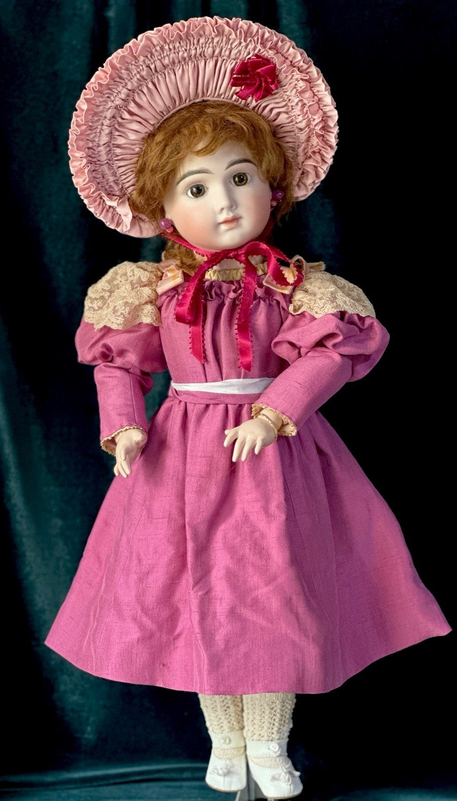 Vintage Reproduction of Antique French Andre Thuillier A.14.T. 24” Doll