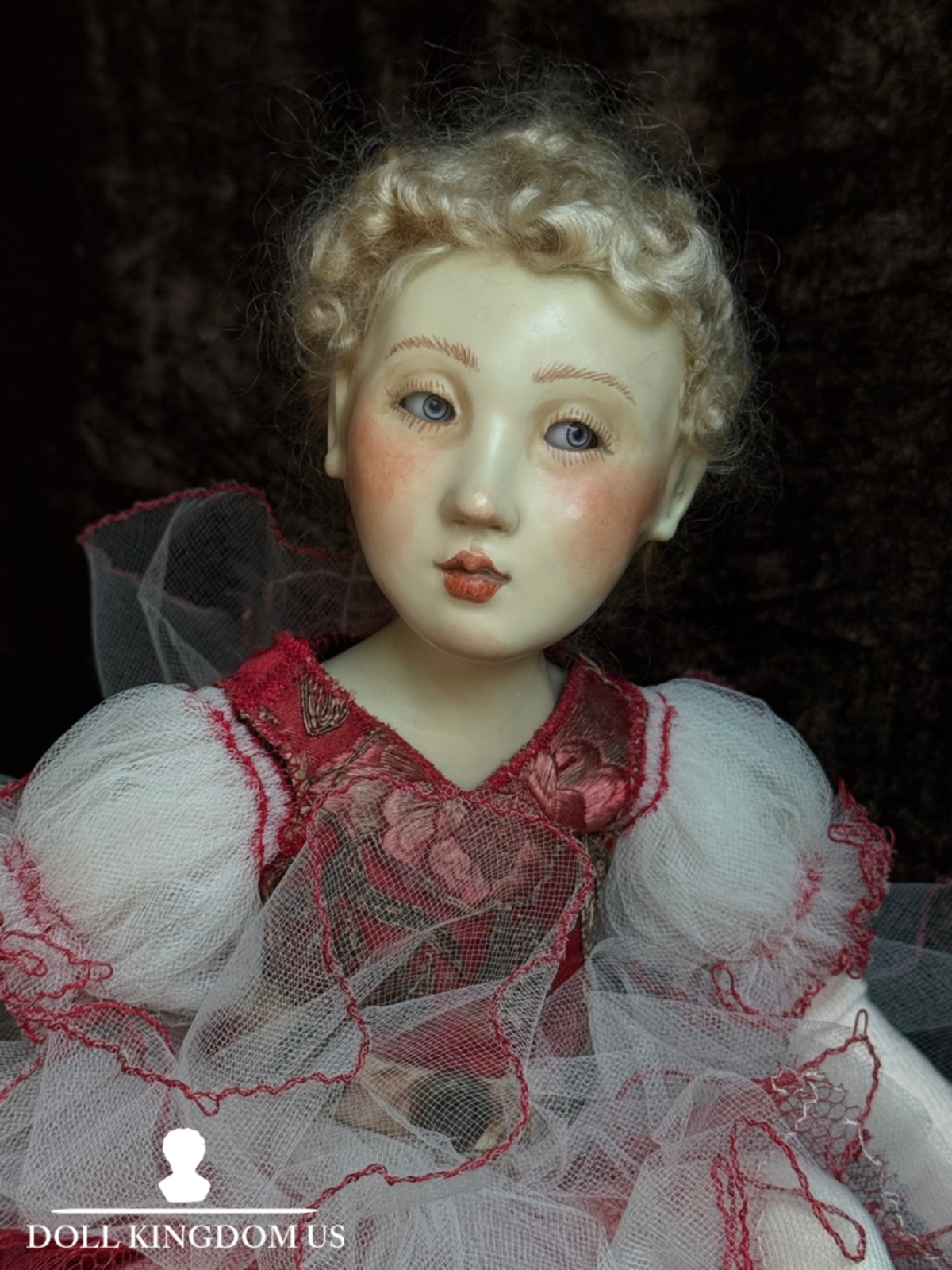 OOAK Collectible Judith & Lucia Friedericy Ballerina Wax Over Porcelain Doll