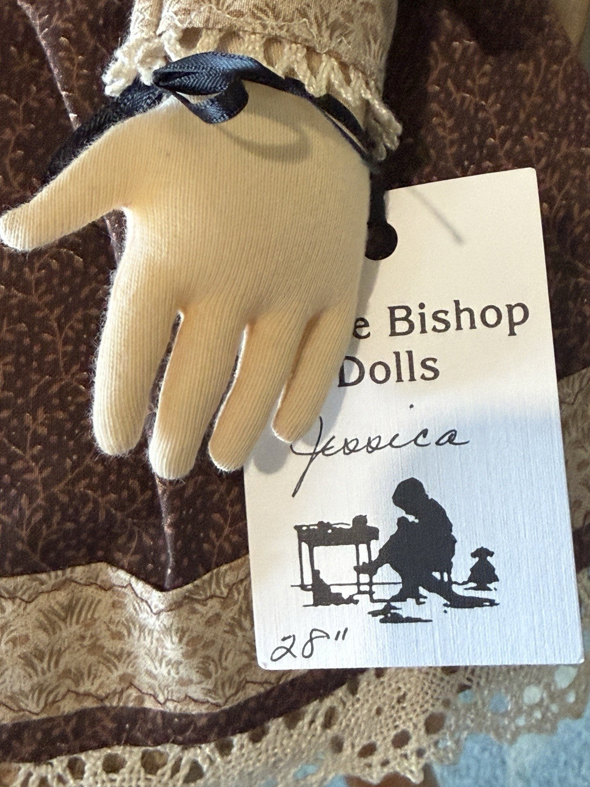 OOAK Artist Judy Rankine 28”  Jessie Bishop Doll “Jessica” Box/Tag/COA