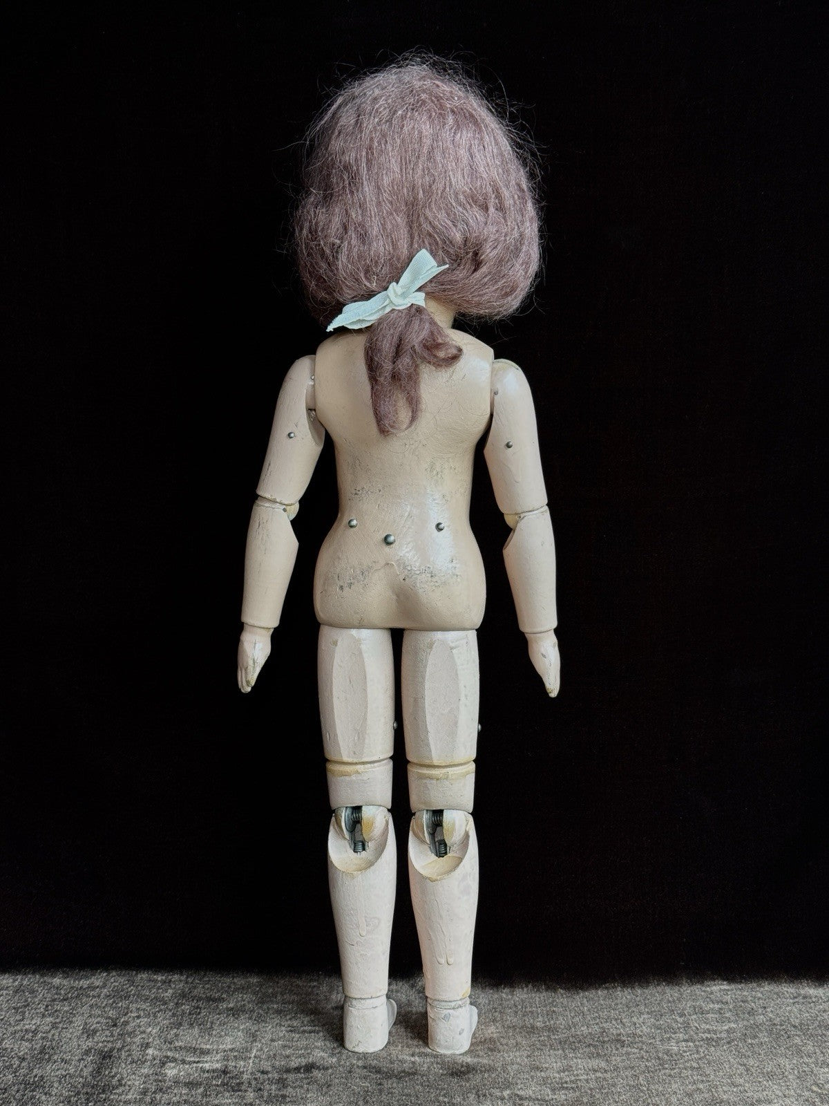 Antique American 20” Schoenhut Wooden Jointed Miss Dolly Doll