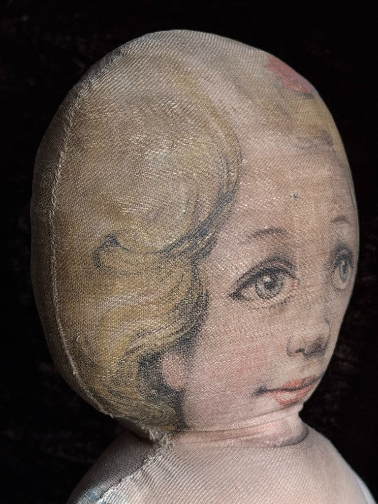 Antique Large 24” Art Fabric Mills Merrie Marie Lithograph Cloth Rag Doll