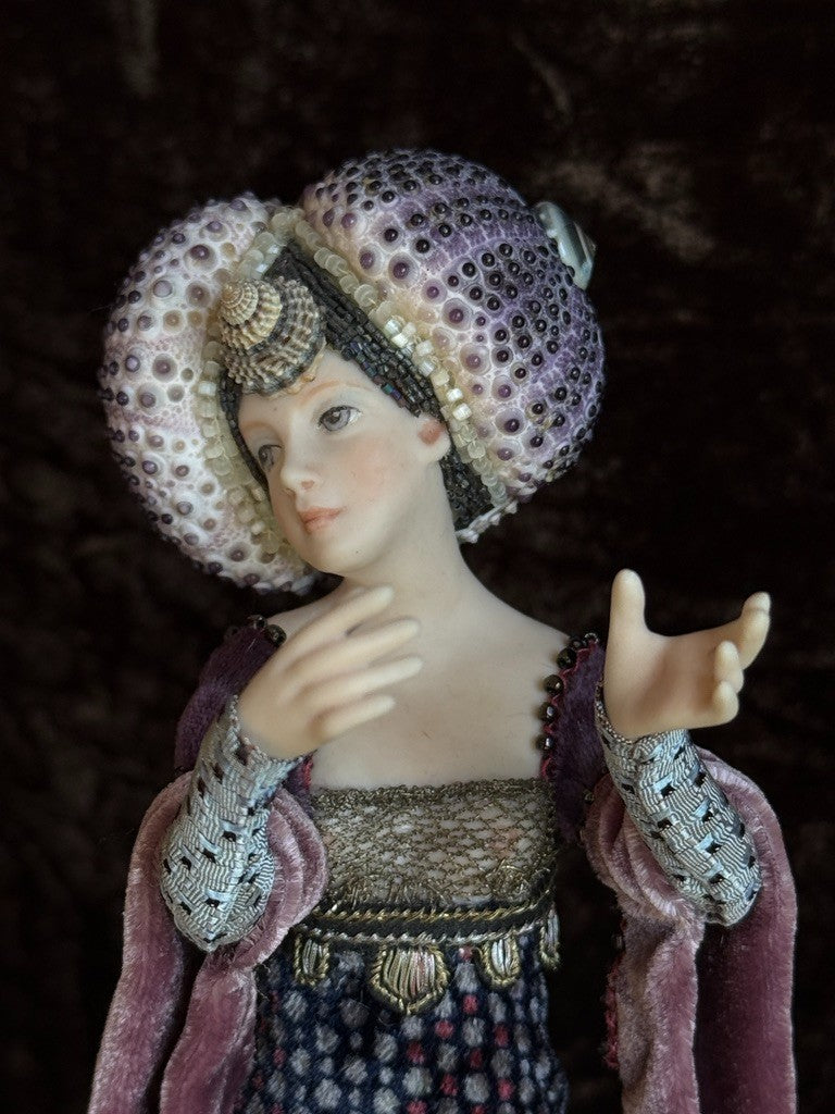 OOAK UFDC Artist Stephanie Blythe Porcelain 10" Lady Oursin Doll Figurine