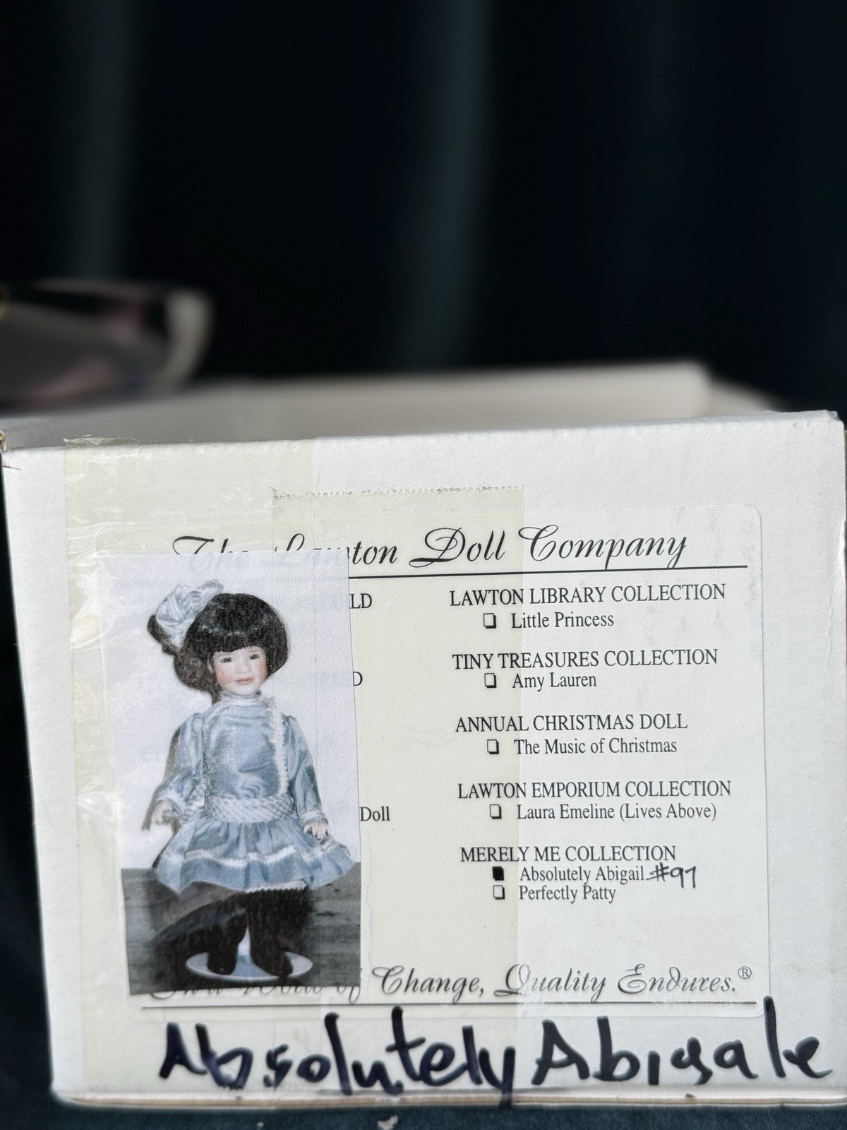 MIB Wendy Lawton “Absolutely Abigail” Wooden Body 9” Doll LE 250 Box/COA/Tag