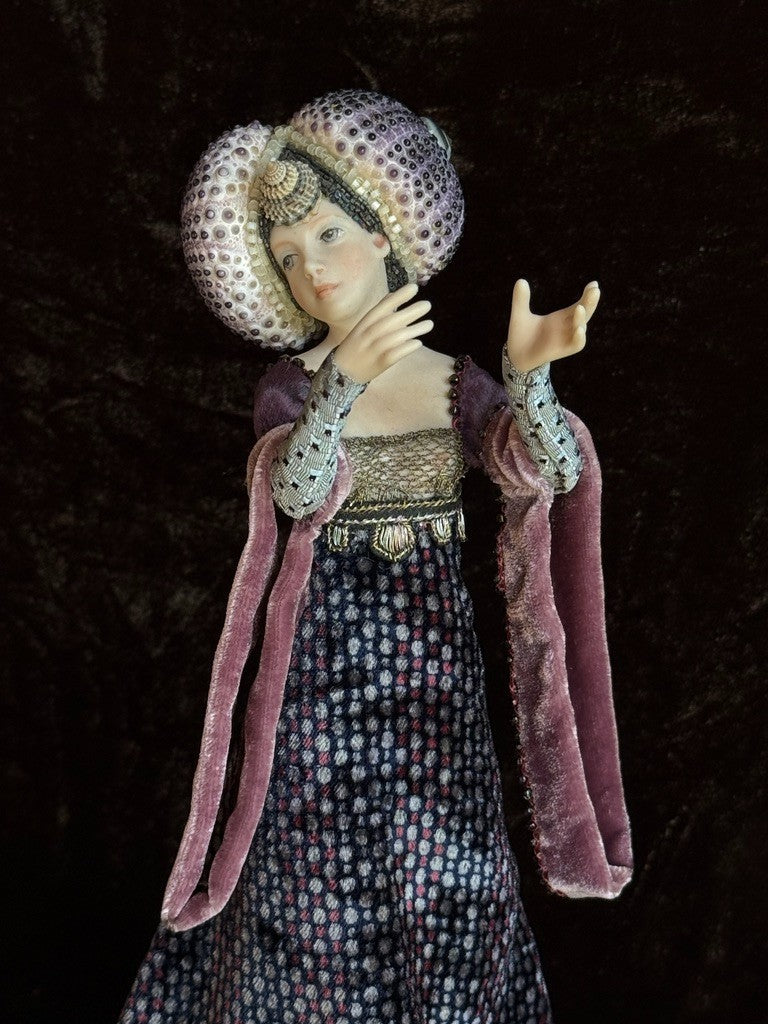 OOAK UFDC Artist Stephanie Blythe Porcelain 10" Lady Oursin Doll Figurine