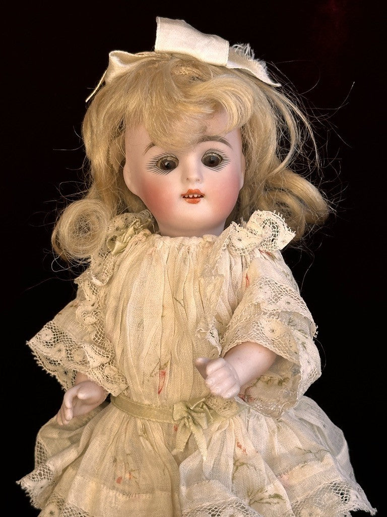 Large Antique German 7.5” Kestner 121 All Bisque Mignonette Doll Swivel Head