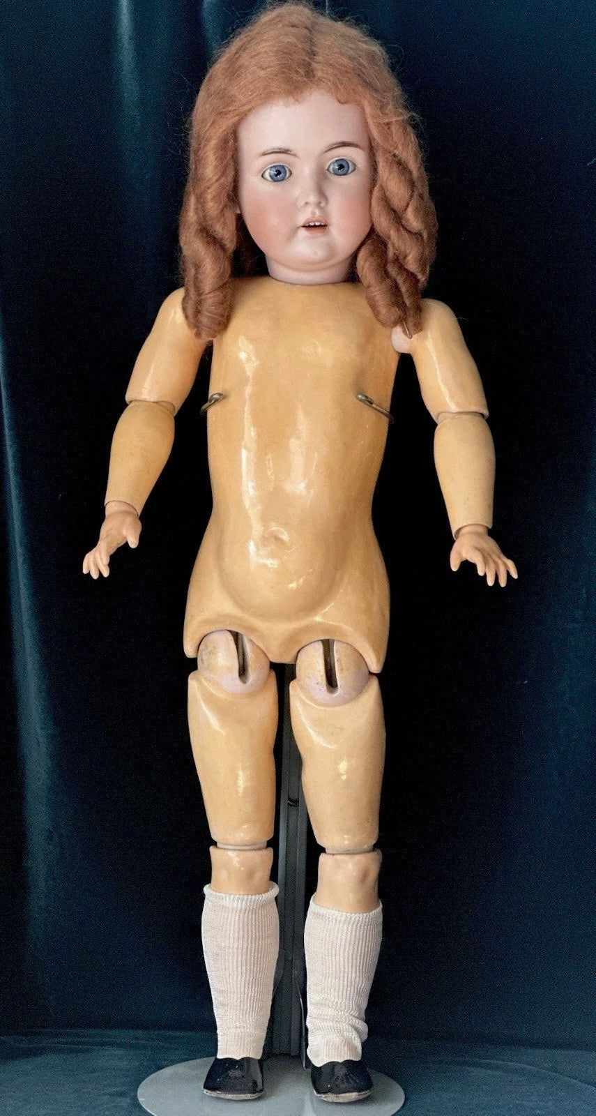 Antique JDK Kestner Mold 171 29” Doll Bisque Head Stamped Composition Body