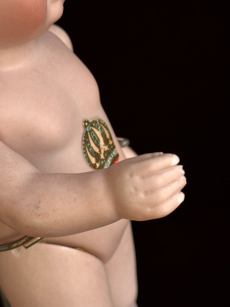 Large Antique German 7.5” Kestner 150 All Bisque Mignonette Doll