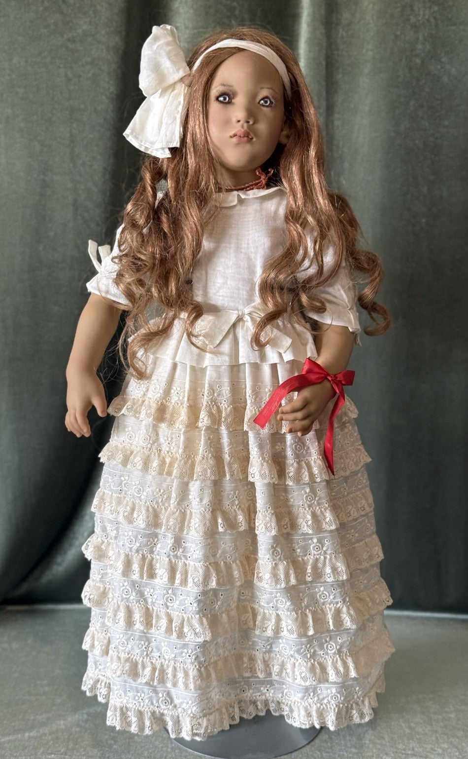 Vinyl Annette Himstedt 32” Doll “Sanfra” Year 2000 Ribbon