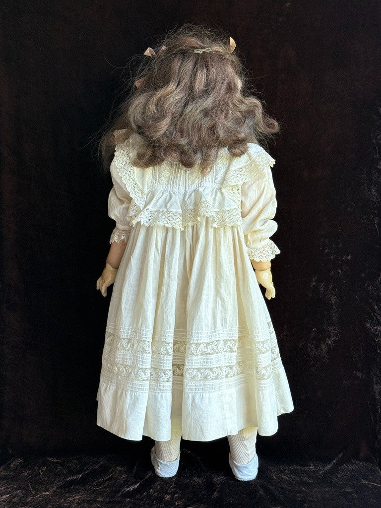 Antique German 29” Simon Halbig  Heinrich Handwerck Bisque Head Doll