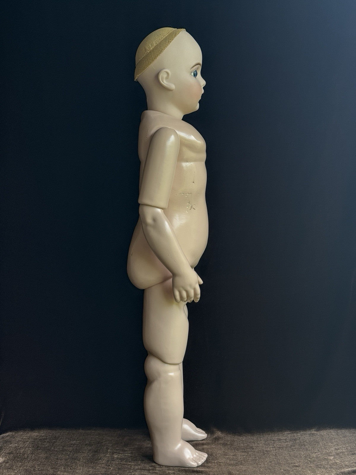 Large Porcelain Composition 29” Reproduction of Antique French Bru Jne Doll