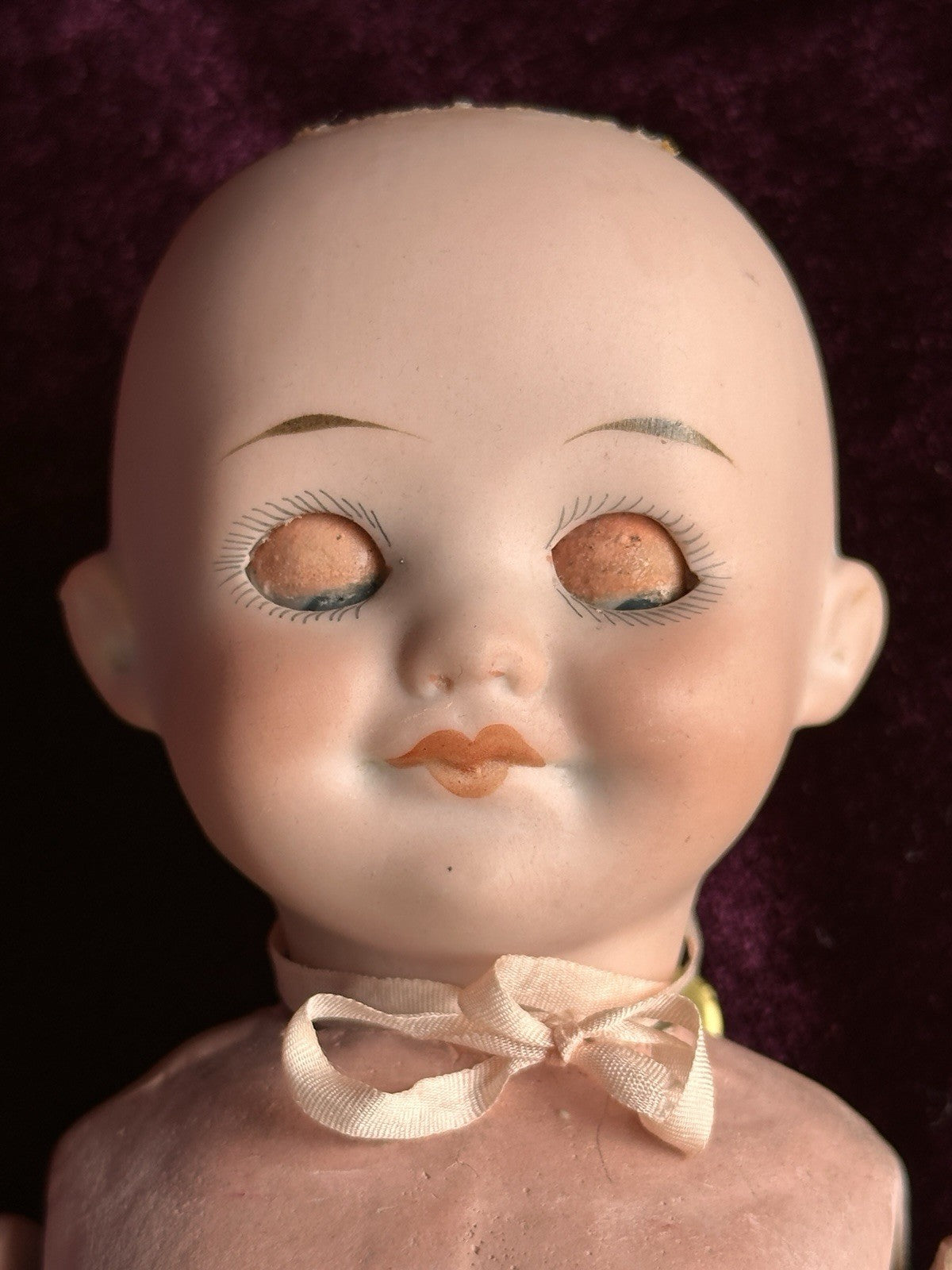 Large Antique German 10” Armand Marseille 323 Googly Eyes Bisque Head Doll