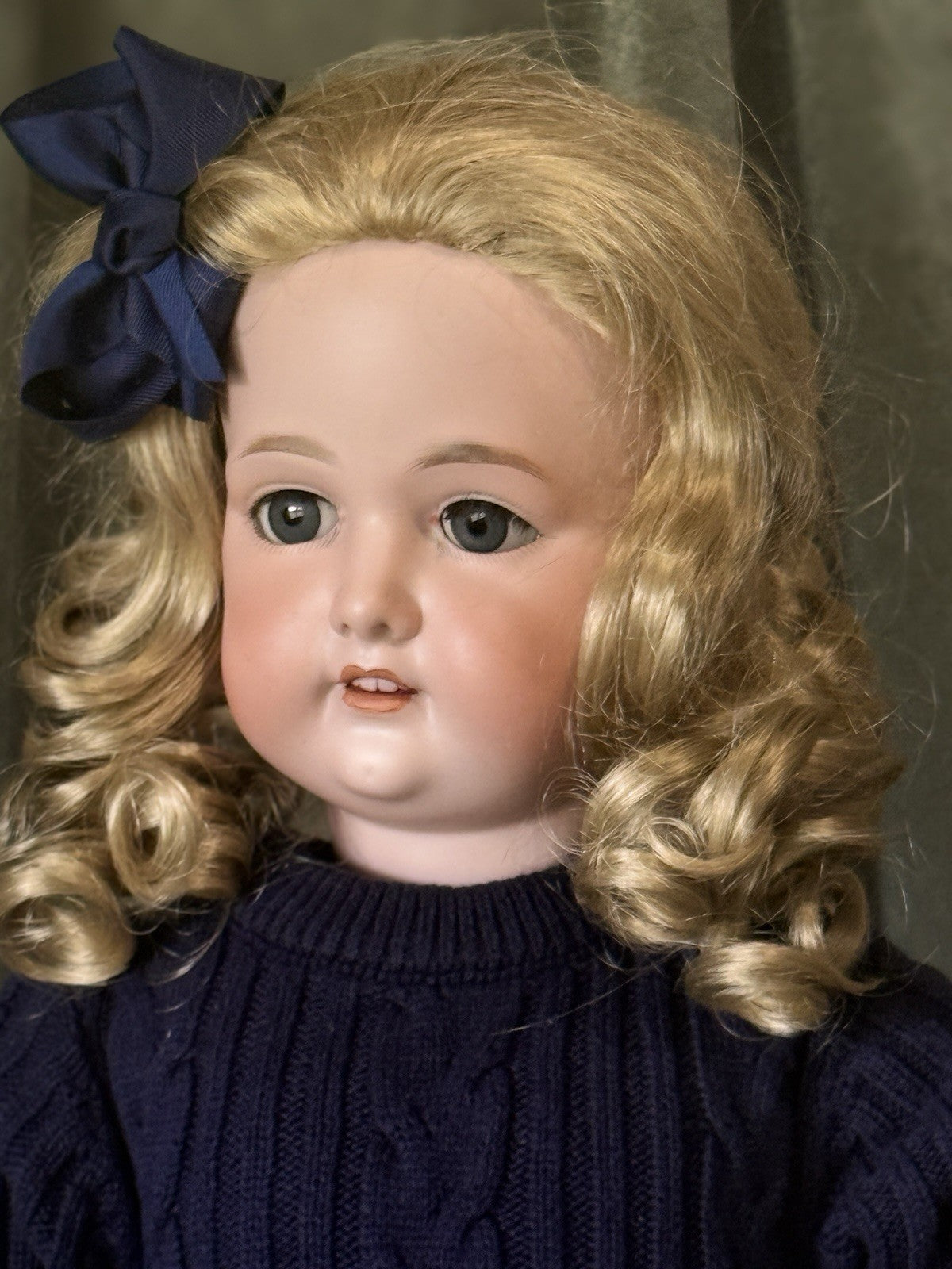 Large 34” Antique German Armand Marseille Doll Bisque Head Composition Body