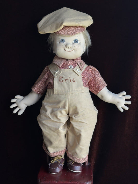 Collectible Artist 22” Cloth Stockinette Doll Boy Doll
