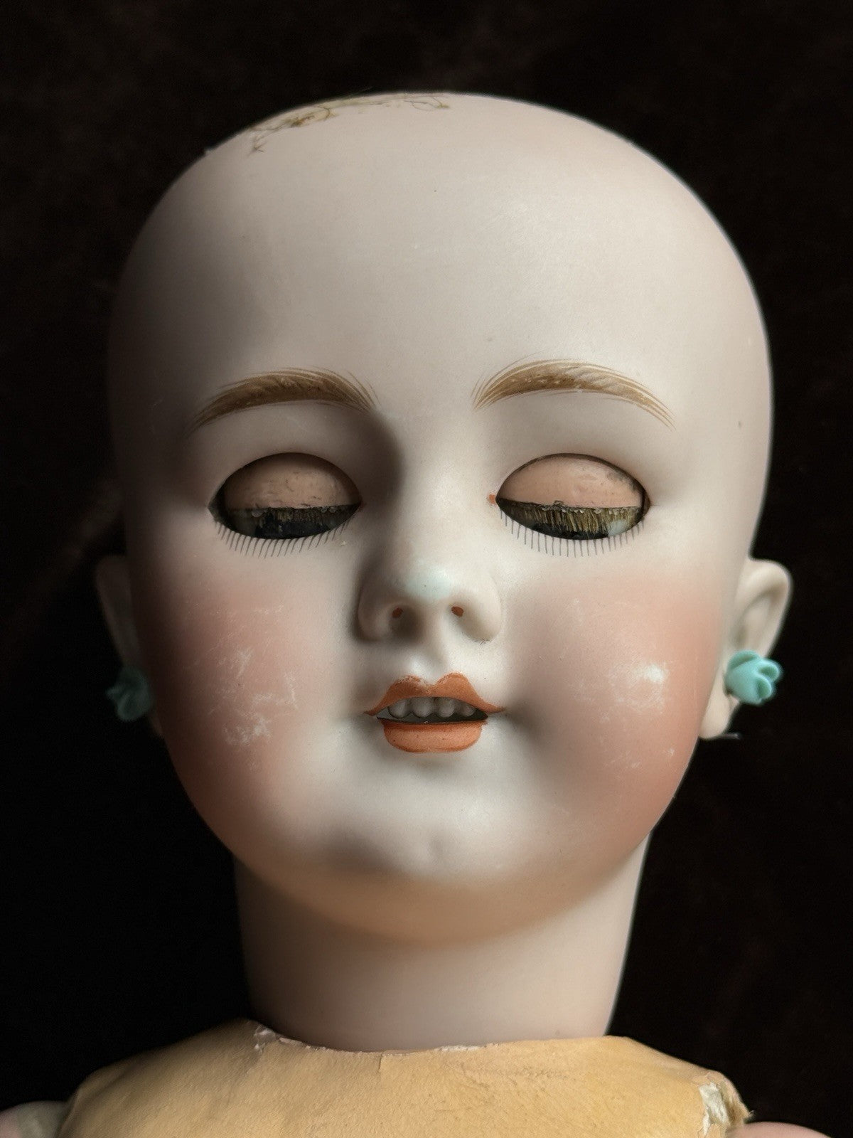 Antique German French 21.5” Tete Jumeau Simon Halbig Dep Bisque Head Doll