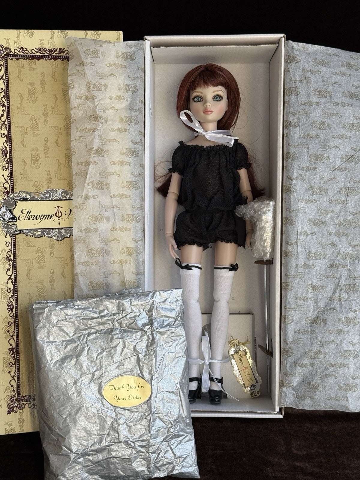 Tonner Ellowyne Wilde Feeling Drained Fashion Doll Box + Outfit and Accessories